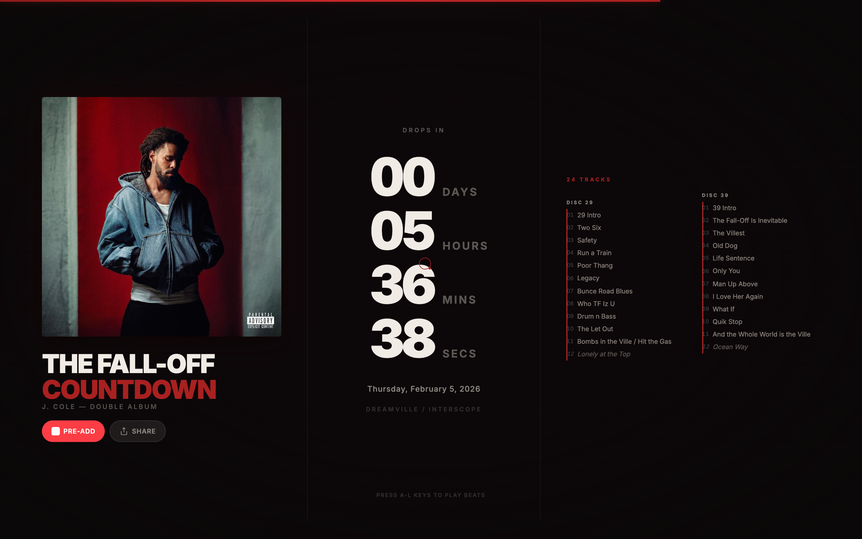Cole Countdown